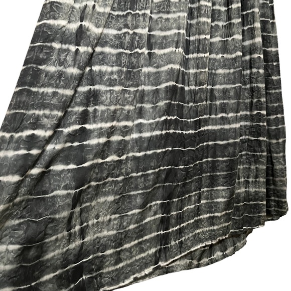 NEUW for Anthropologie Blue/Gray Shibori Cutout Maxi Dress Size Large - Picture 3 of 14